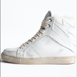 Zagid & Voltaire Flash Shearling lined High-top Sneakers - 41